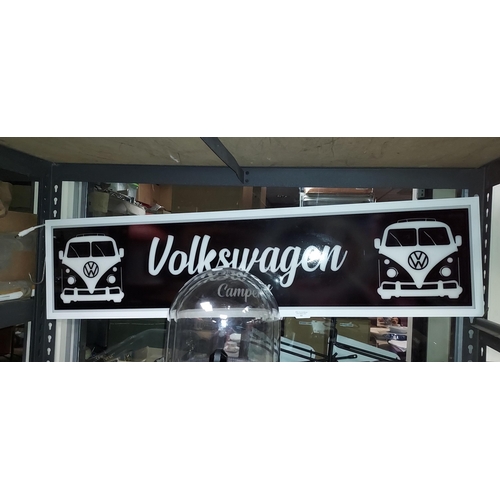 714 - Volkswagen Camper Van Light Up Sign Working