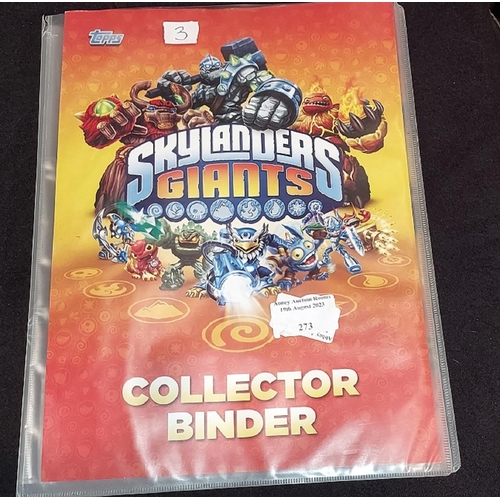 273 - Skylanders Binder With 157 Cards 2012 All Mint