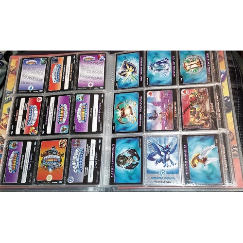 273 - Skylanders Binder With 157 Cards 2012 All Mint