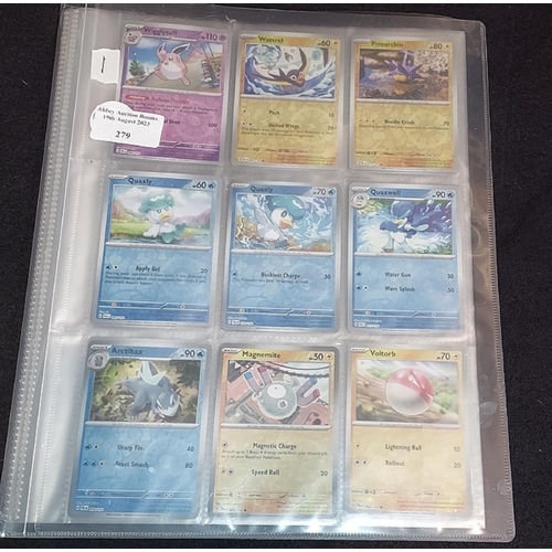 279 - Folder Of 331 Pokemon Cards Series Paldea Evolved 2023 Incl Holo/Reverse Holo'S Mint