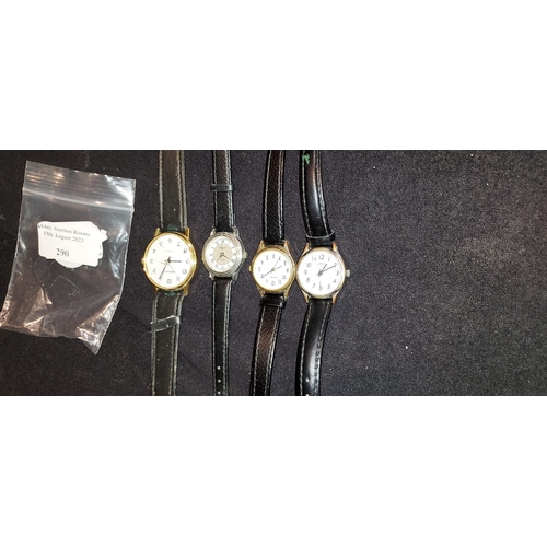 290 - 3 Ladies Watches Plus One Mans