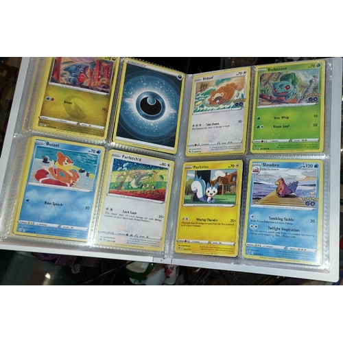 296 - Folder Of 202 Pokemon Cards Inc Vcards Holo/Revers Holo Mint