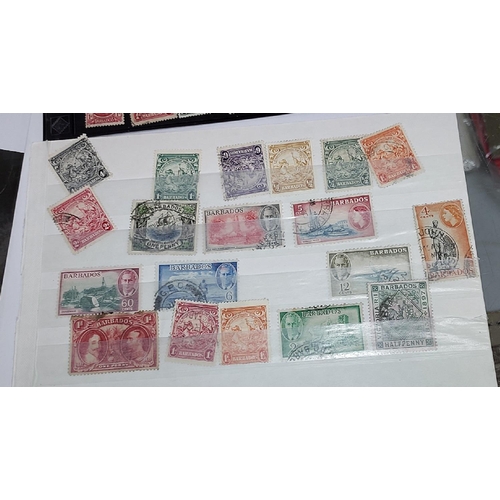 420 - 4 Cards Of Barbados Stamps