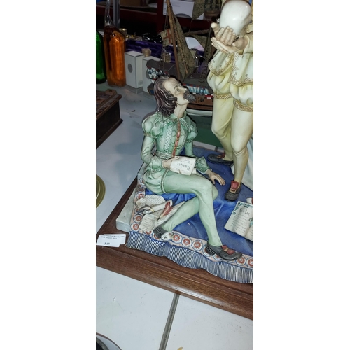 543 - Large William Shakespeare Hamlet Figurine Modello In Edizione Limitata 01 250 Esemplari No 2 (A/F Ha... 