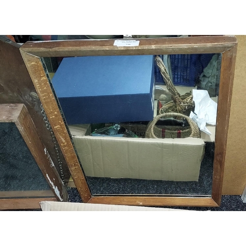 546 - 2 Small Square Framed Mirrors