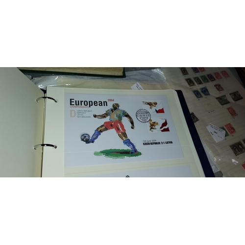 580 - Album Of Portugual Football Stamps 2004 On Fdc'S