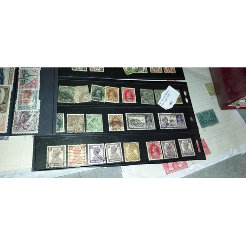 584 - 3 Cards Of Foreign Stamps