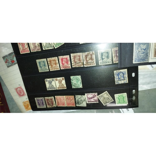 584 - 3 Cards Of Foreign Stamps