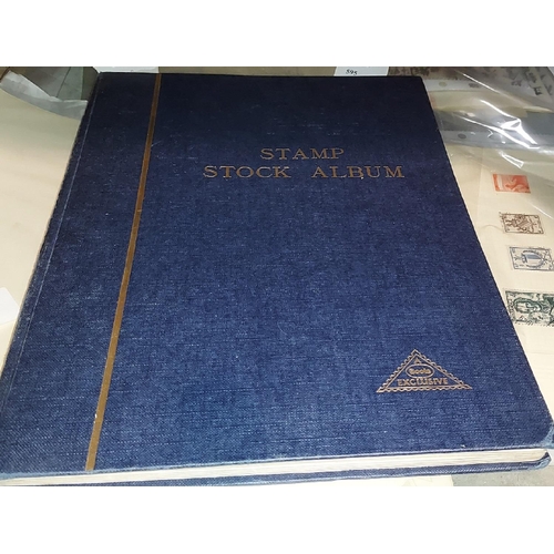 599 - Stock Book Of French Stamps From The 1900'S + Commonwealth