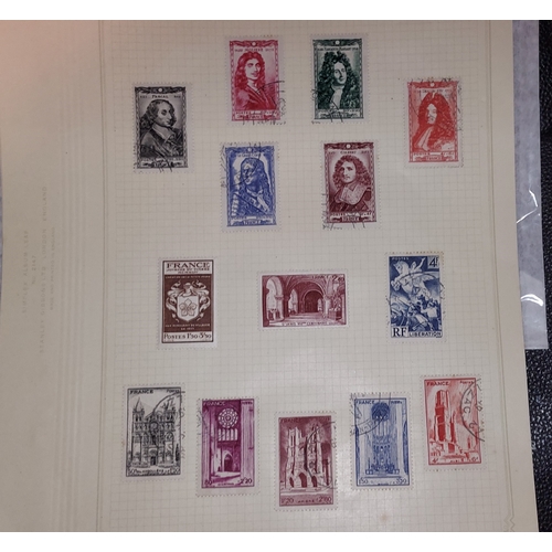 598 - 4 Pages Of French Stamps