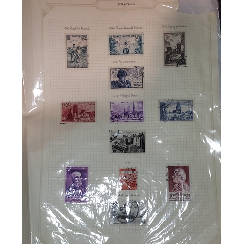 601 - 2 Pages Of French Stamps