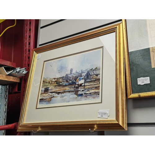 100 - Framed Print Of Shelley Gut In Exmouth By Ray Balkwill, Limited Edition Artists Proof, Pencil Signed