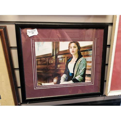 106 - Framed Photo Of Kate Winslet With Replica Signature