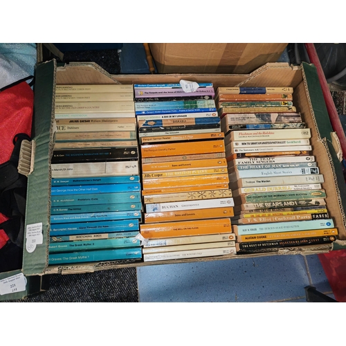 222 - Box Of Penguin, Pelican & Vintage Paperback Books