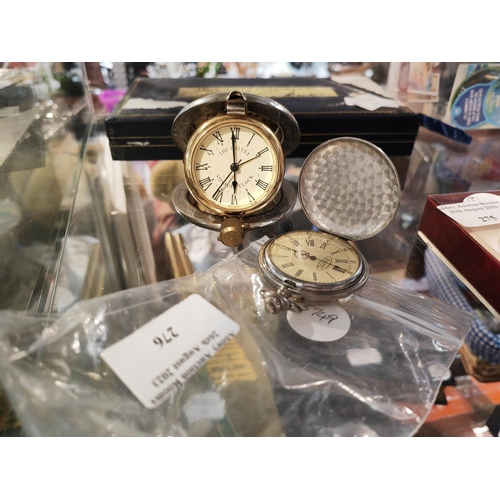 276 - Dalvey Travel Clock And Pocket Watch