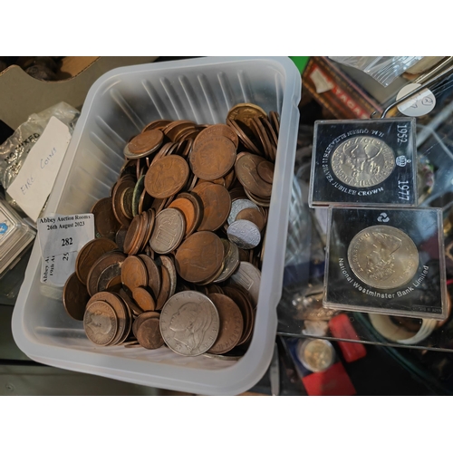 282 - Tub Of Assorted Coins