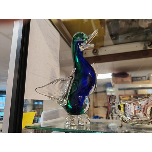 309 - Large Art Glass Duck