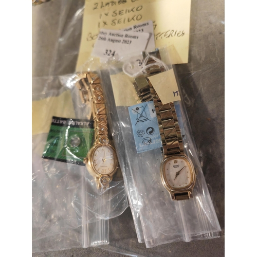 324 - 2 Ladies Seiko Watches