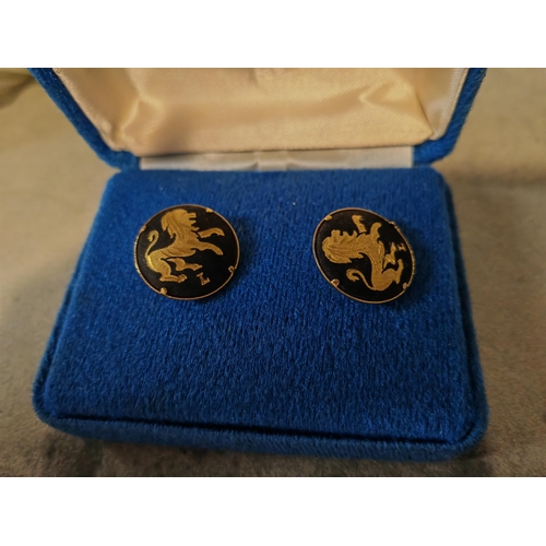 342 - Pair Of Vintage Lion Cufflinks