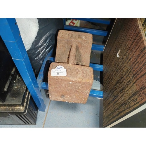 40 - 20Kg Market Stool Weight