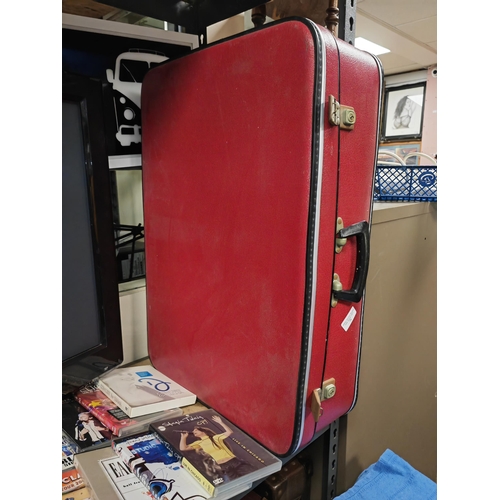 75 - Red Vintage Suitcase