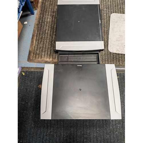 96 - 2 Monitor Stands With Drawers