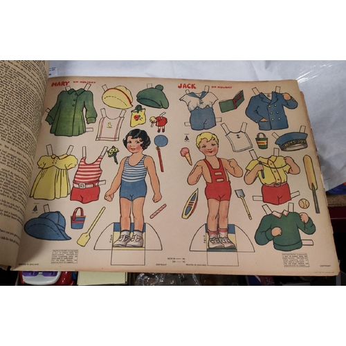 146 - 2 Vintage Story Sheets In Book Form Where Pictures Can Be Cut Out. Includes Through The British Comm... 