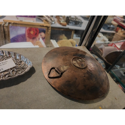 310 - Peruvian Copper And Silver Dish