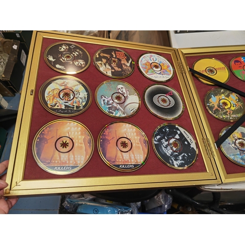 425 - Queen Gold Cd 20 Disc Set With Framed Shaped Storage Case