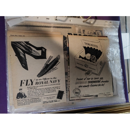 557 - Folder Of Advertising Cut Outs