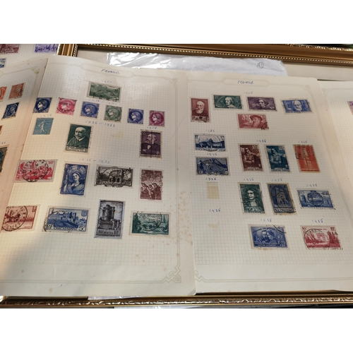 568 - 5 Pages Of French Stamps