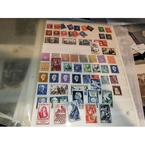 578 - 4 Pages Of French Stamps