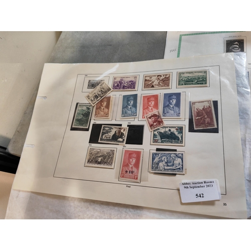 542 - Page Of French Stamps