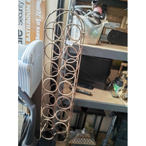 59 - 16 Bottle Metal Wine Rack