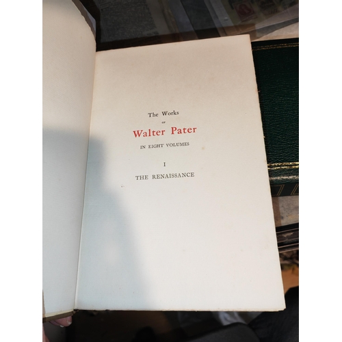 2 - The Works Of Walter Pater, 8 Volume Book Set, Limited Edition Of 750 Copies, 1900/1, Macmillan, Wear... 