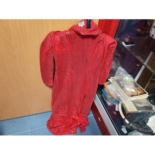 12 - Per Una Black Dress Size 12 Plus A Red Sequin Dress Size Medium And A Shirt + Per Una Ladies Grey Lo... 