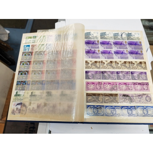 377 - Blue Stamp Album Of World Stamps