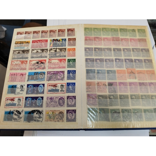 377 - Blue Stamp Album Of World Stamps