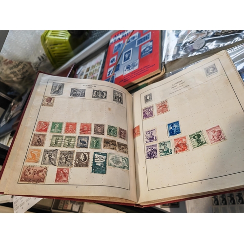 533 - 2 Stamp Albums Plus New Stock Book