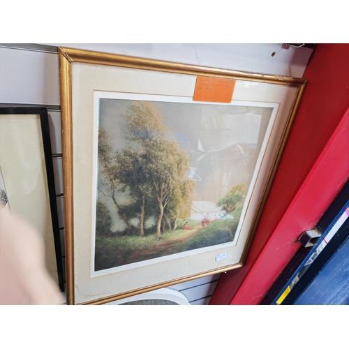 121 - Framed Coloured Etching By William Tatton Winder 1922