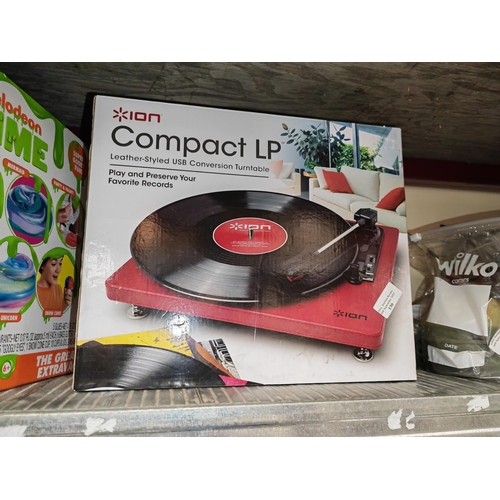 130 - Compact Lp Turntable. New & Boxed