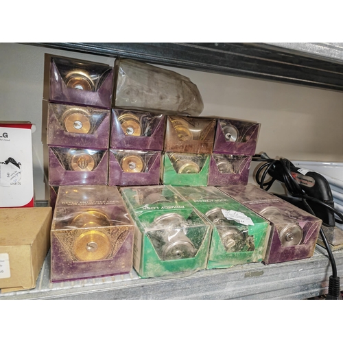 144 - Selection Of Brass And Chrome Handles In Packaging X 17