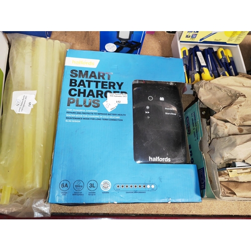 152 - As New Halfords Smart Battery Charger