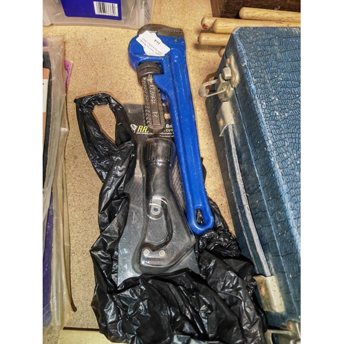 164 - Unused Record Leader 12 Wrench + Unused Pipe Cutter