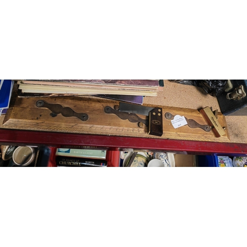 165 - Small Plane, Square And Wooden Ruler