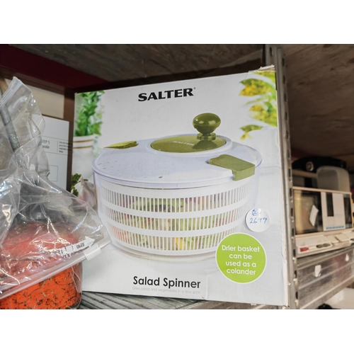 132 - Unused Salad Spinner Plus A Unused Spiralizer