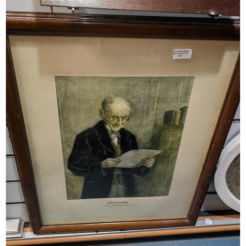 115 - Large Framed Print Of A Judge Called A Quid Hanging Plea
