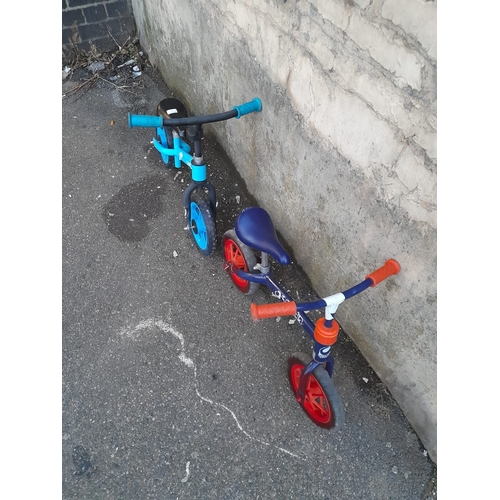 39 - Hauck Blue Childs Bike + Small Baby Blue Childs Bike