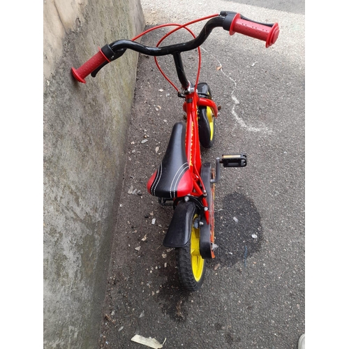 47 - Childs Red Fire Rescue Bike