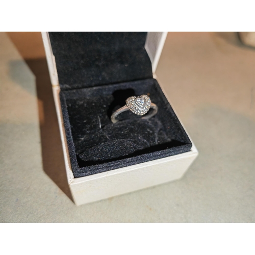 392 - Pandora S925 Ale 54 Silver Ring Size N